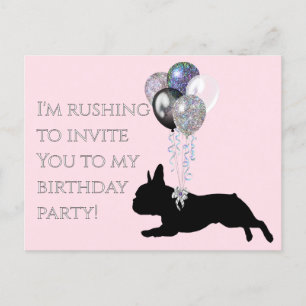 Convite de aniversário para um amante frenchido