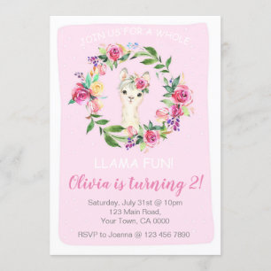 Convite de aniversário para uma garota