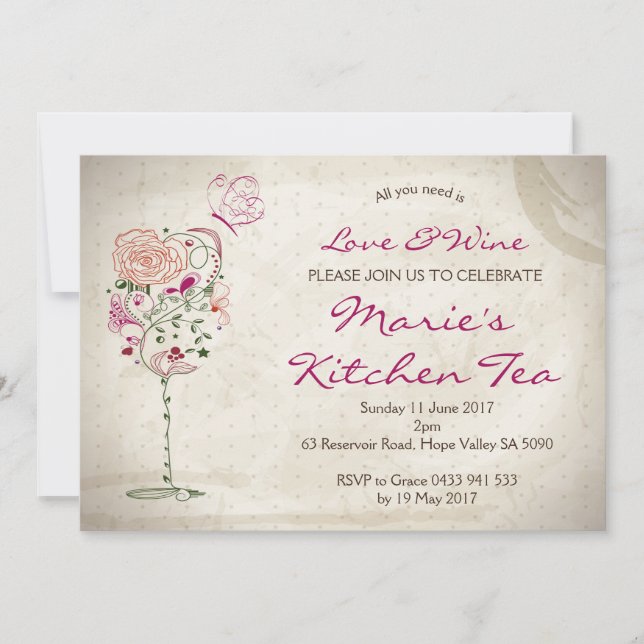 Convite de Aniversário para Vinhos e Queijos (Frente)