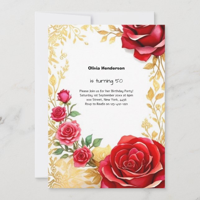 Convite de Aniversário Personalizado (Frente)