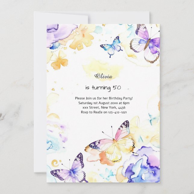 Convite de Aniversário Personalizado (Frente)