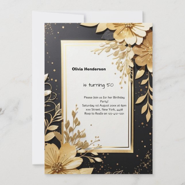 Convite de Aniversário Personalizado (Frente)