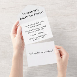 Convite de aniversário Personalizado