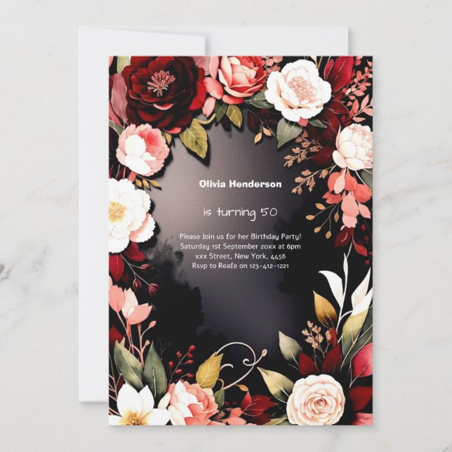 Convite de Aniversário Personalizado (Frente)