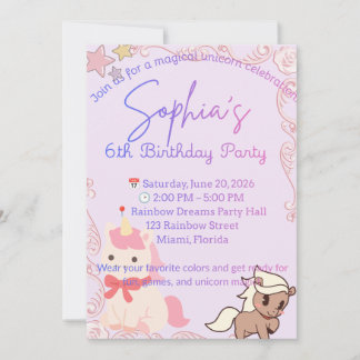 Convite de Aniversário Personalizado | Aniversário
