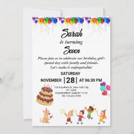 Convite de Aniversário Personalizado com Design Co