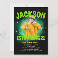 Convite de Aniversário Personalizado com Foto de B