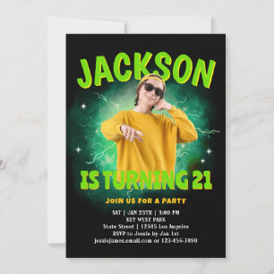 Convite de Aniversário Personalizado com Foto de B