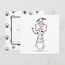 Convite de Aniversário Personalizado de Cães Acrob