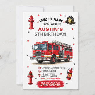 Convite de Aniversário Personalizado de Caminhão d