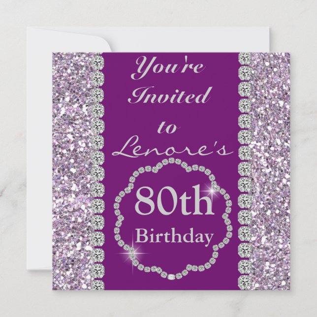 Convite de aniversário PERSONALIZADO DE COR (Frente)