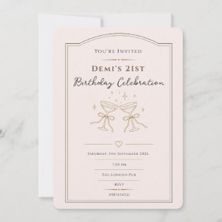 Convite de Aniversário Personalizado e Elegante