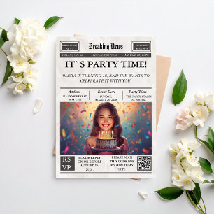 Convite de Aniversário Personalizado em Estilo de