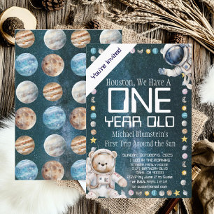 Convite de Aniversário Personalizado Idade Espaço