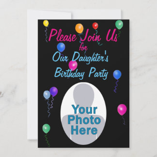 Convite de Aniversário Personalizado para Balões