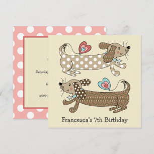 Convite de Aniversário Personalizado para Canina d