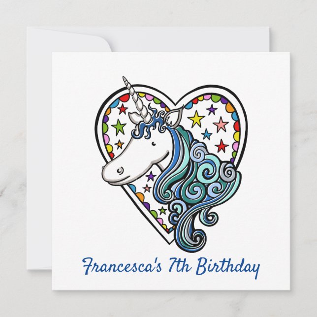 Convite de Aniversário Personalizado para Crianças (Frente)