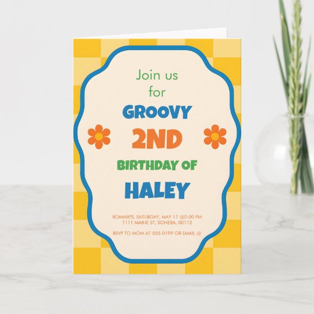 Convite de Aniversário Personalizado para Crianças (Frente)