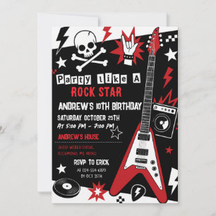 Convite de Aniversário Personalizado para Estrela
