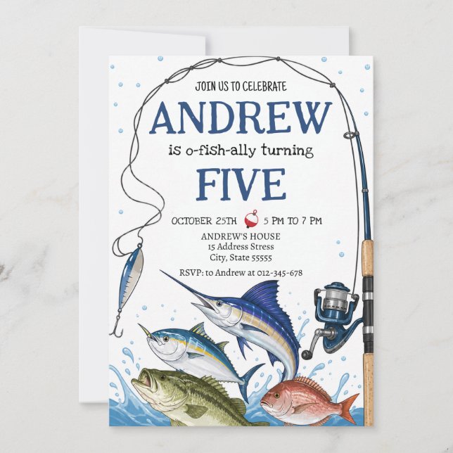 Convite de Aniversário Personalizado para Festa de (Frente)