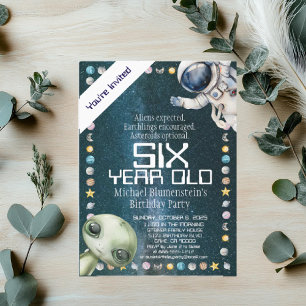 Convite de Aniversário Personalizado para Idade Es