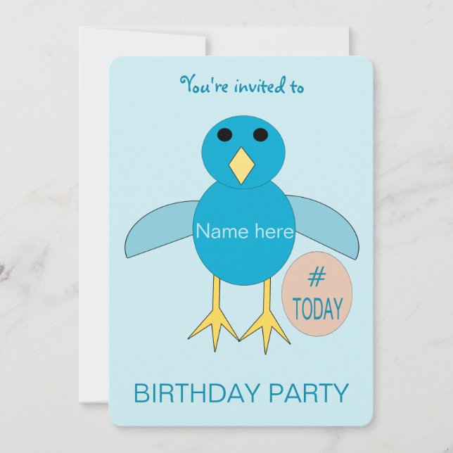 Convite de Aniversário Personalizado para Menino c (Frente)
