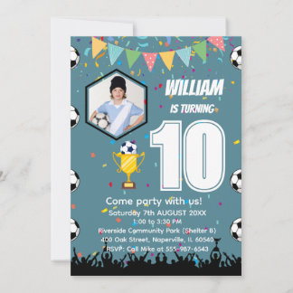 Convite de Aniversário Personalizado para Meninos