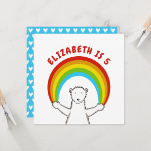 Convite de Aniversário Personalizado para Urso Pol