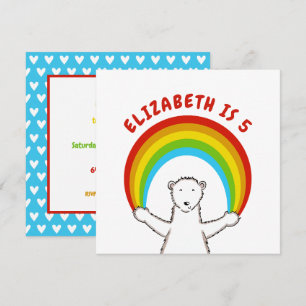 Convite de Aniversário Personalizado para Urso Pol