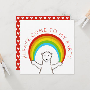 Convite de Aniversário Personalizado para Urso Pol
