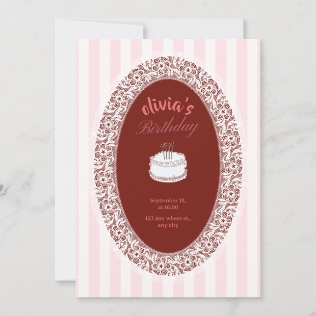 Convite de Aniversário Personalizado | Personalizá (Frente)
