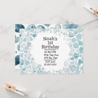 Convite de Aniversário Personalizado por Coração A