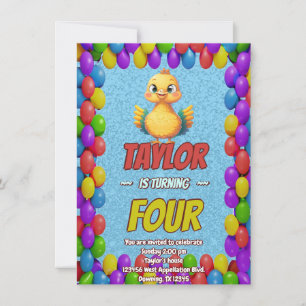 Convite de Aniversário Personalizado Turquia Único
