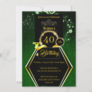 Convite de aniversário personalizável