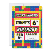 Convite de Aniversário Personalizável do Construto