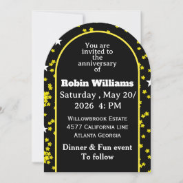 Convite de Aniversário Personalizável | Editável