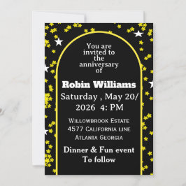 Convite de Aniversário Personalizável | Editável
