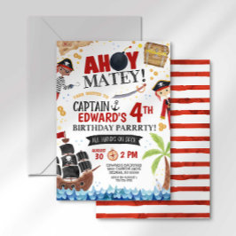 Convite de Aniversário Pirata