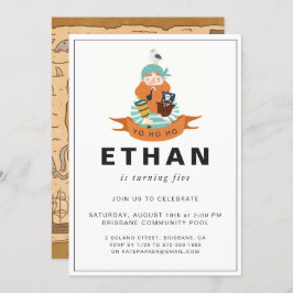 Convite de aniversário Pirata