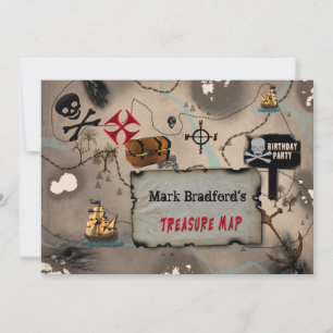 CONVITE DE ANIVERSÁRIO PIRATE - MAPA DE TESTE