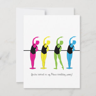 Convite de aniversário Prima Ballerina