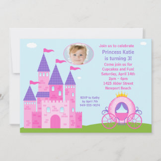 Convite de aniversário princesa