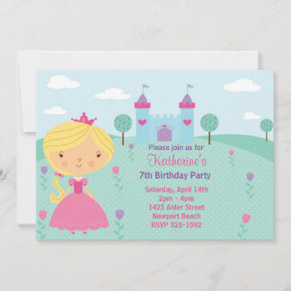 Convite de aniversário princesa