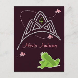 Convite de Aniversário - Princesa e Sapo