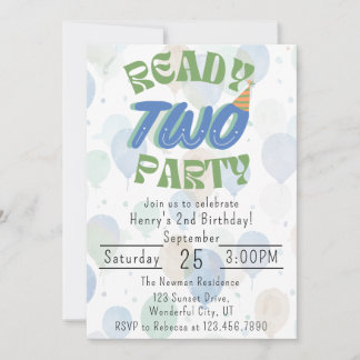 Convite de Aniversário Pronto Para a Festa