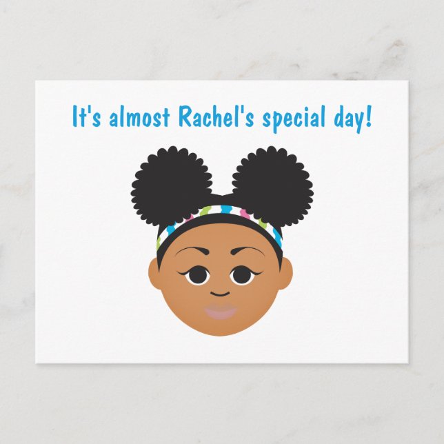 Convite de Aniversário #Proud2BNaturalMe (Frente)