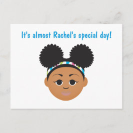 Convite de Aniversário #Proud2BNaturalMe Cartão Po