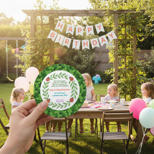 Convite de Aniversário Redondo Personalizado com F