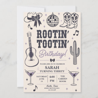 Convite de Aniversário Rootin 'Tootin'