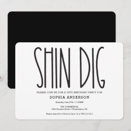 Convite de aniversário Russo Farmhouse Engraçado